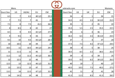 Gucci women shoe size chart